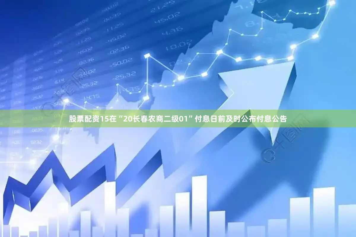 股票配资15在“20长春农商二级01”付息日前及时公布付息公告